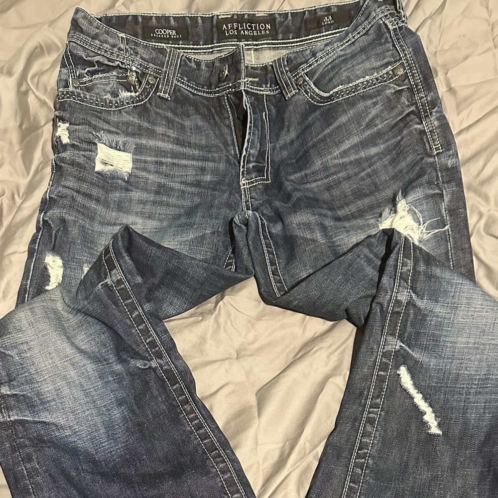 Men’s jeans Affliction size 33 dark
